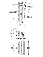 CONJUNTO TERMOSTATICA GROHTHERM 2000 GROHE